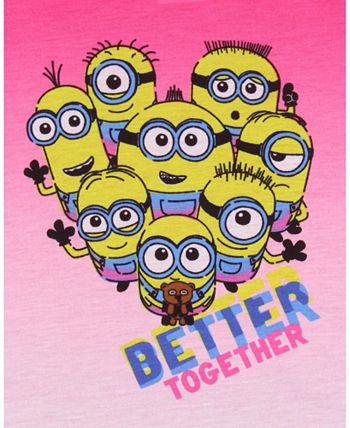 Girls minion sales pyjamas