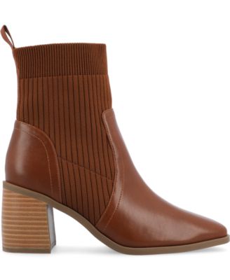 Women's Harlowe Chelsea Knit Block Heel Booties