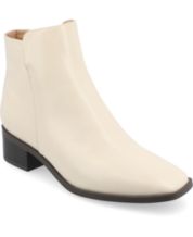 Wide width white booties store