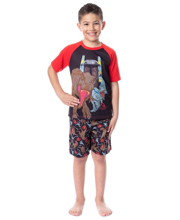 Jurassic Park Jurassic World Boys Blue T Rex Park Logo Kids Sleep