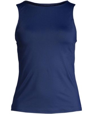 Plus Size High Neck UPF 50 Sun Protection Modest Tankini Swimsuit Top