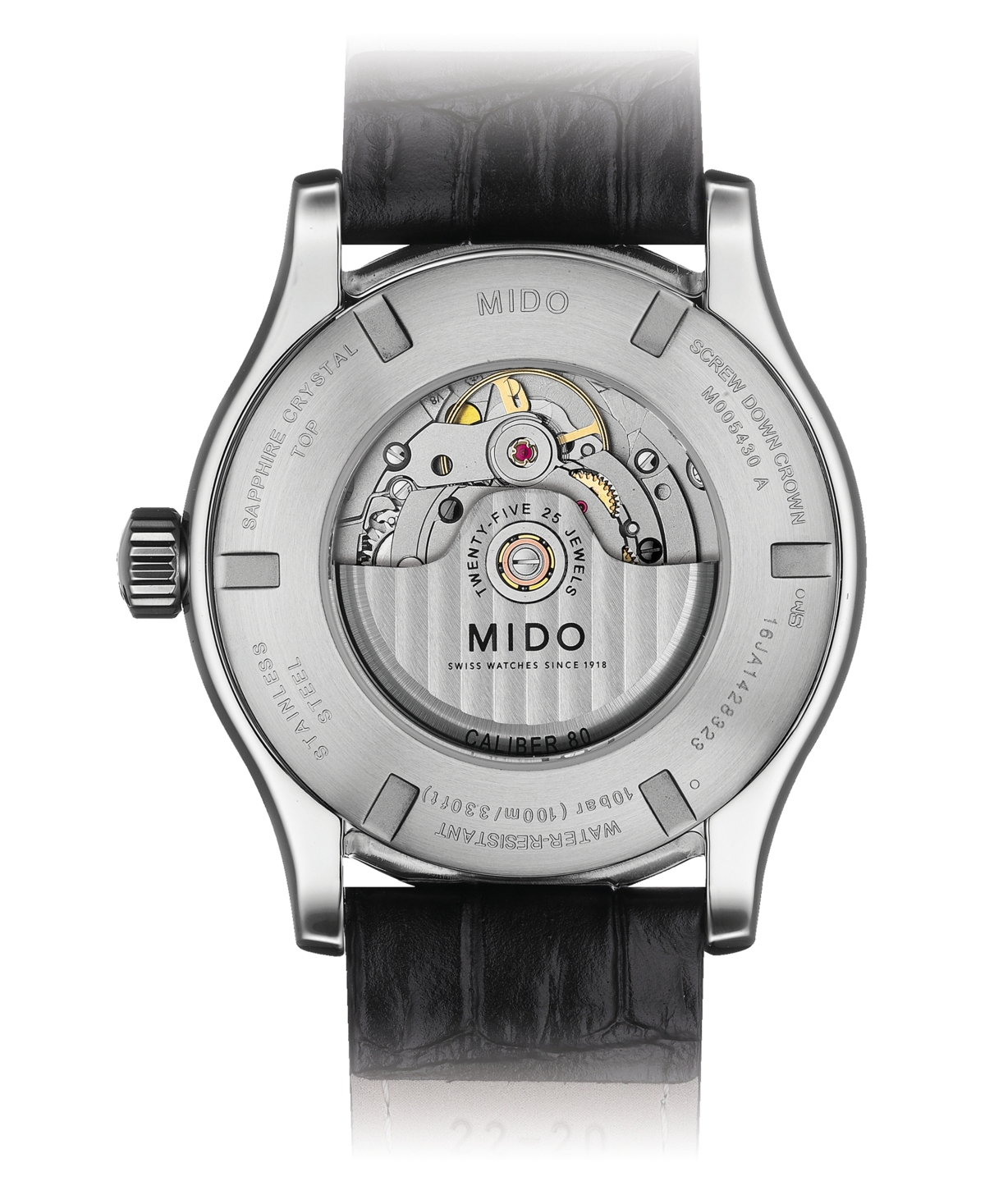 Shop Mido Men's Swiss Automatic Multifort Brown Leather Strap Watch 42mm In Beige