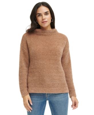 Calvin Klein - Women's Long-Sleeve Funnel-Neck Pullover Sweater