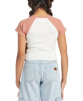 Roxy Girls' 'Big Little Mermaid Eye On You' T-Shirt - Classic Fit Surf Brand Tee - View #13