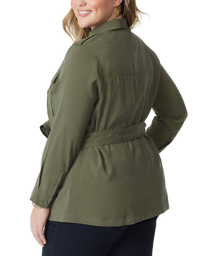 Jessica Simpson Trendy Plus Size Jessa Safari Jacket Macy s