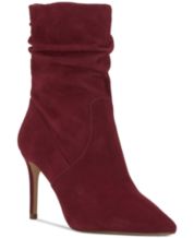 Red best sale booties macys