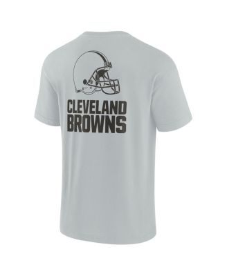 Men's and Women's Gray Cleveland Browns Super Soft Short Sleeve T-shirt