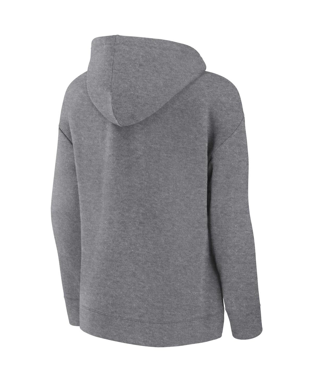 Fanatics Women's  Heather Gray Clemson Tigers Script Favorite Pullover Hoodie In Heather Gray