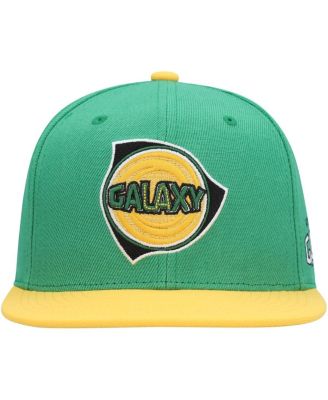 Men's Green LA Galaxy Throwback Logo Snapback Hat