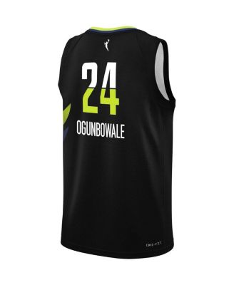Big Boys and Girls Arike Ogunbowale Black Dallas Wings Victory Player Jersey - Rebel Edition