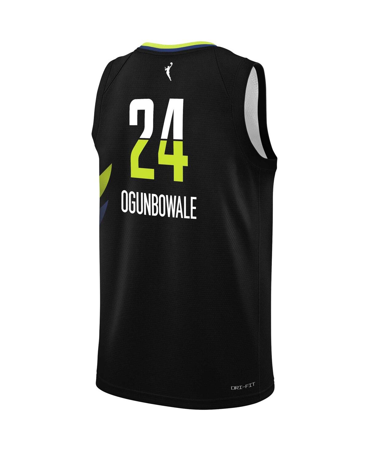 Big Boys and Girls Nike Arike OgunbowaleDallas Wings Victory Player Jersey - Rebel Edition - Black
