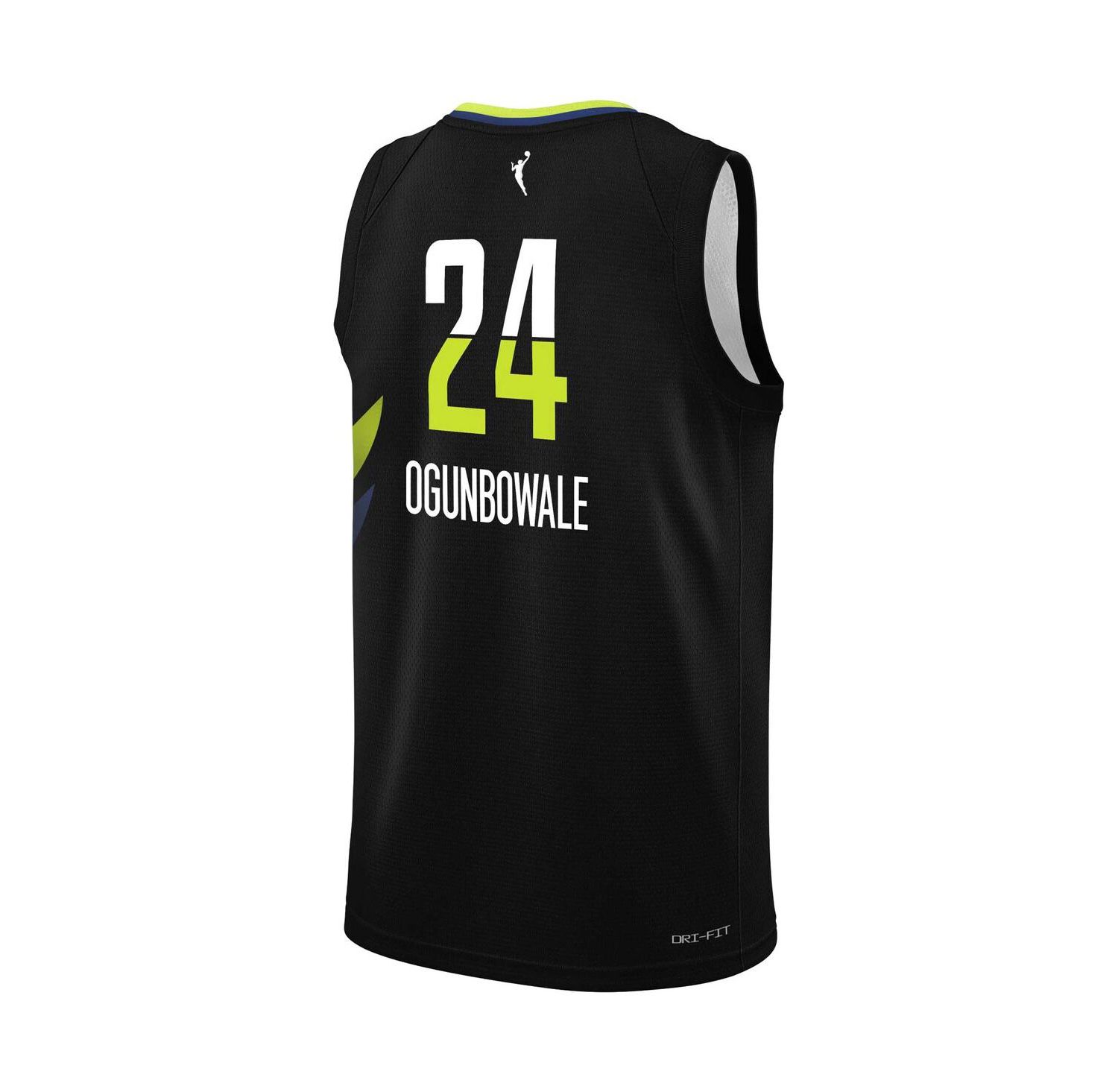 Big Boys and Girls Arike Ogunbowale Black Dallas Wings Victory Player Jersey - Rebel Edition