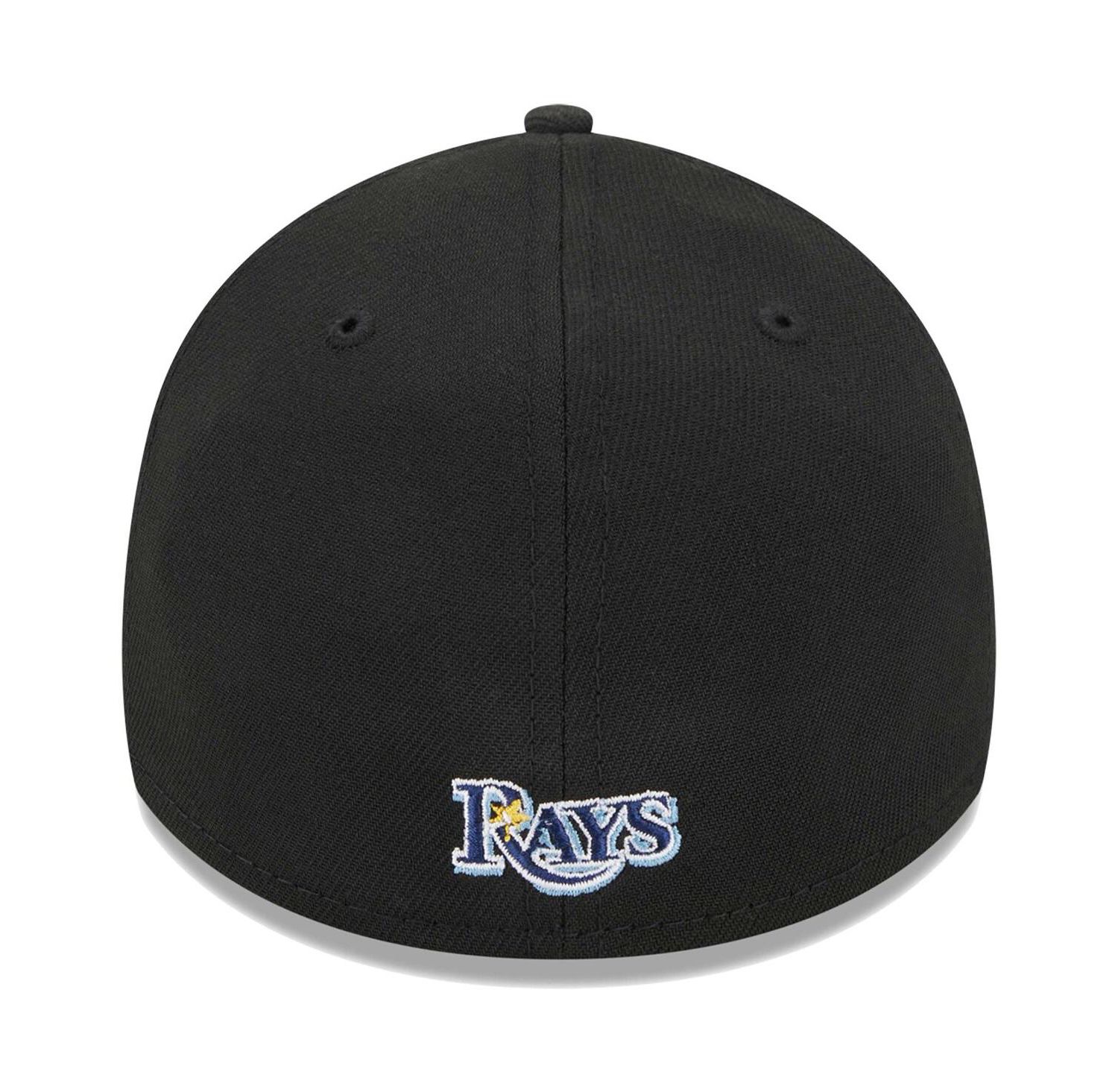 Men's Black Tampa Bay Rays Logo 39THIRTY Flex Hat
