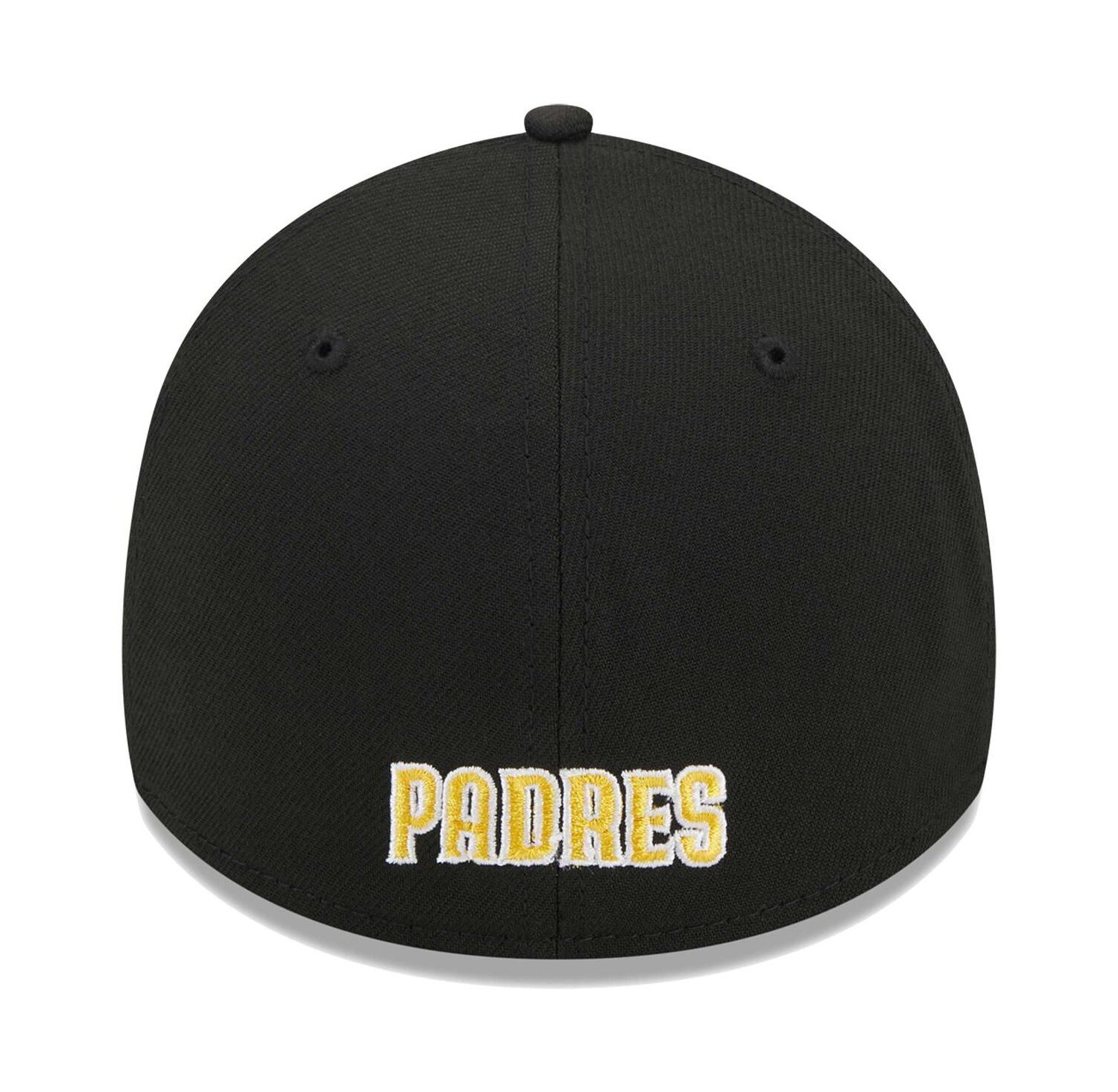 Men's Black San Diego Padres Logo 39THIRTY Flex Hat