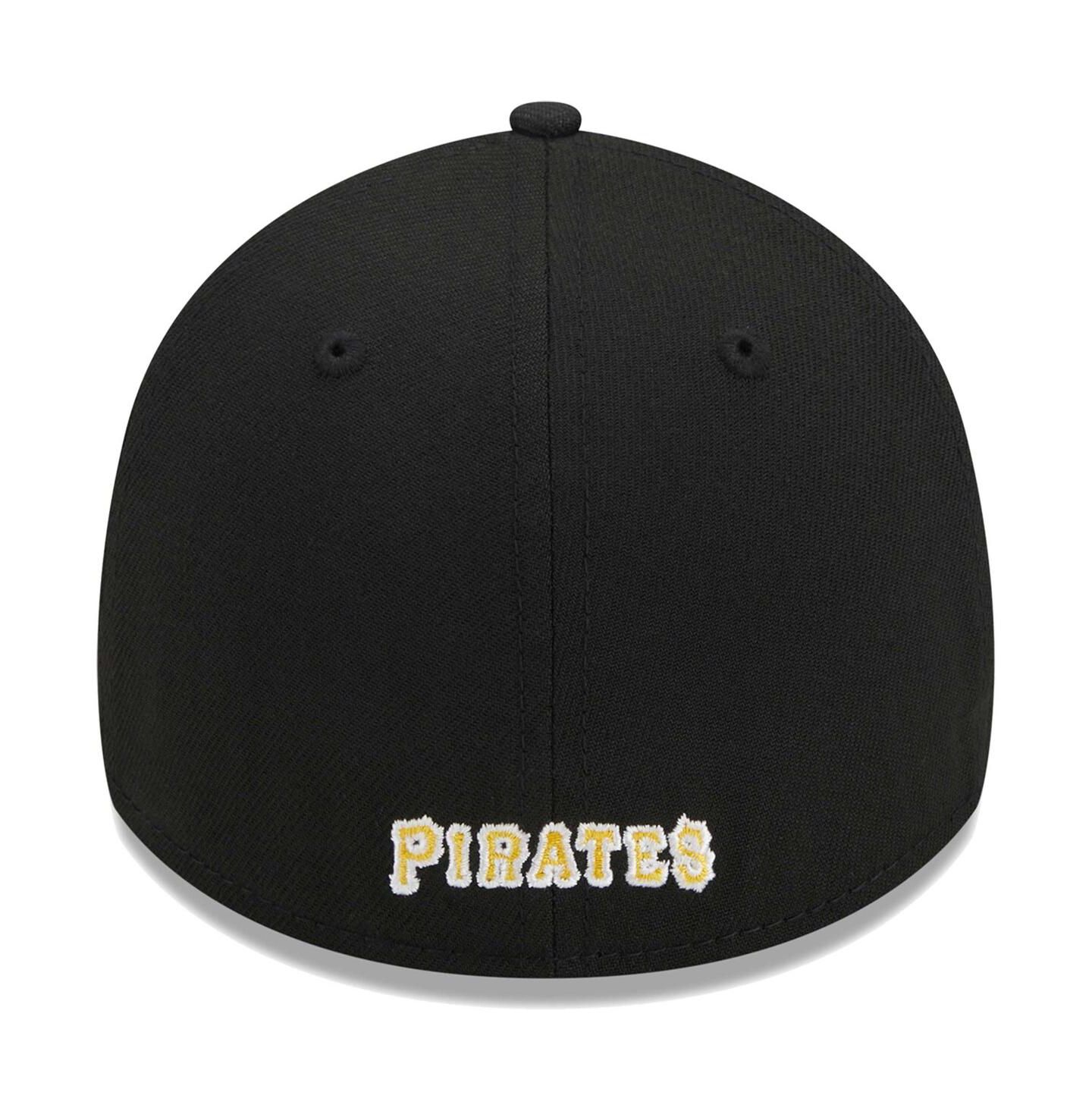 Мужская кепка New Era Black Pittsburgh Pirates Logo 39THIRTY Flex Hat — фото 5