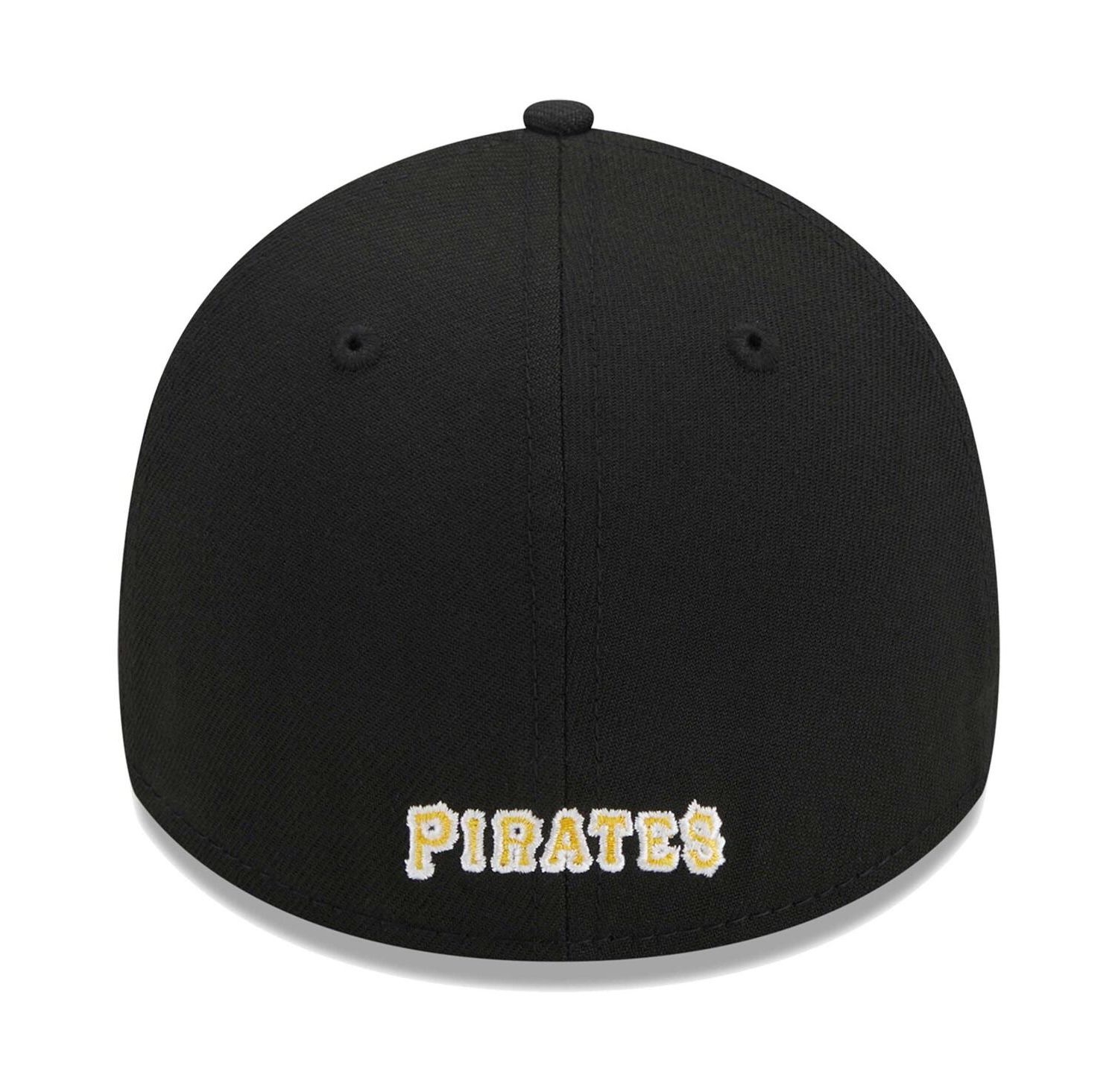 Men's Black Pittsburgh Pirates Logo 39THIRTY Flex Hat