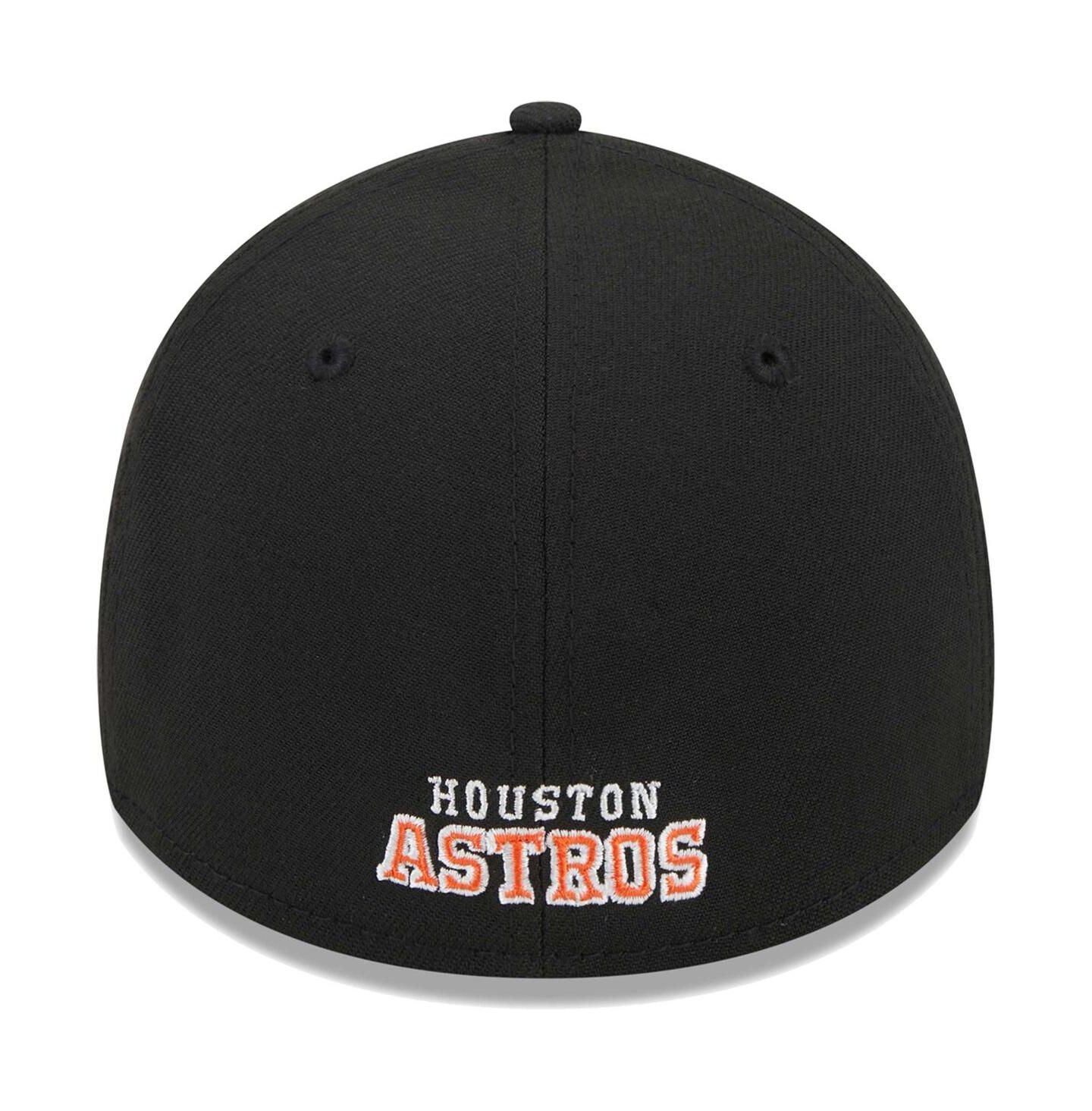 Мужская кепка New Era Black Houston Astros Logo 39THIRTY Flex Hat — фото 5