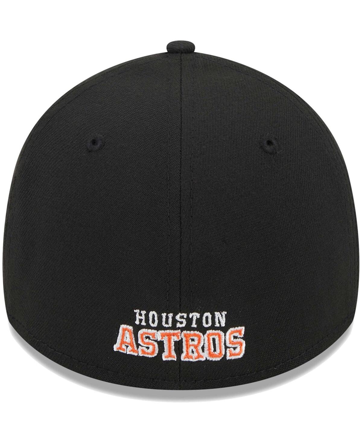 New Era Men's Black Houston Astros Logo 39thirty Flex Hat ModeSens