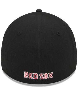 Men's Black Boston Red Sox Logo 39THIRTY Flex Hat