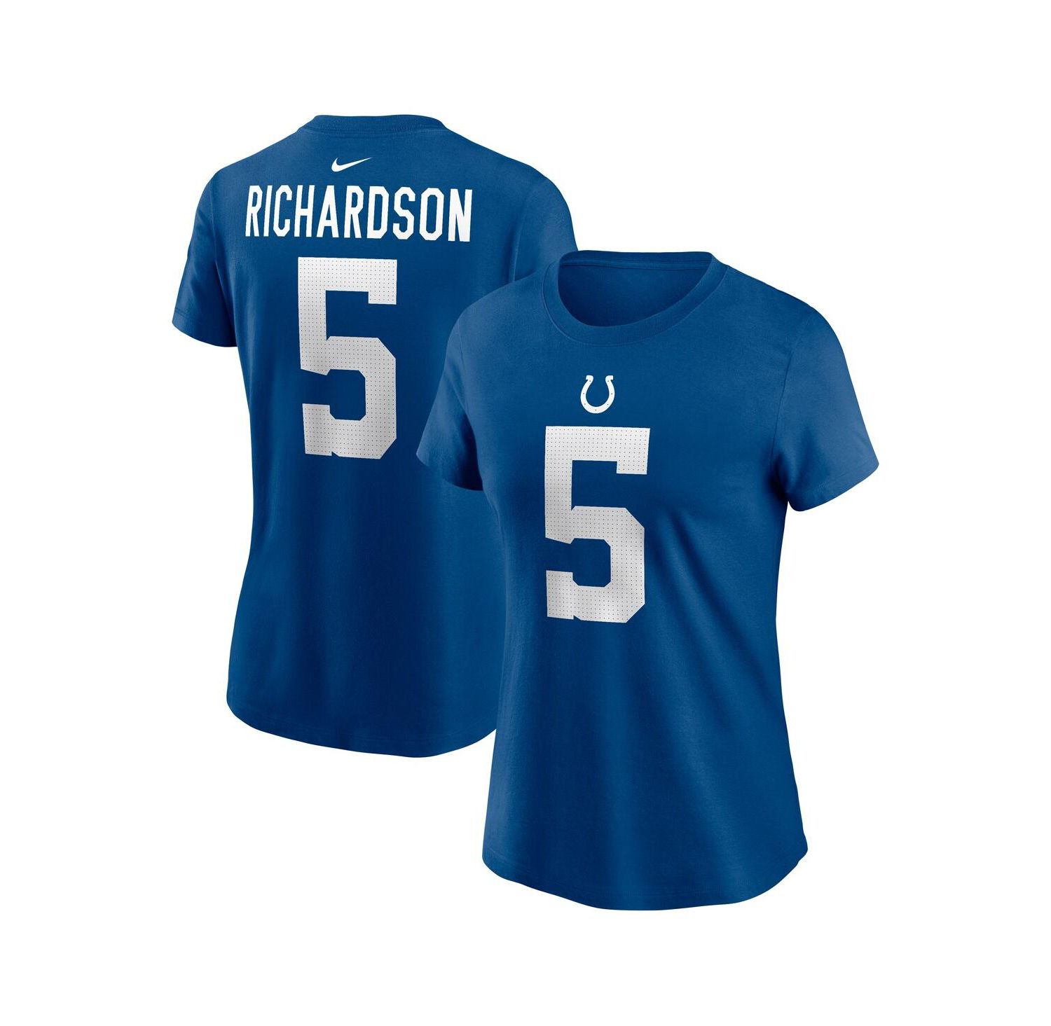 Women's Anthony Richardson Royal Indianapolis Colts 2023 NFL Draft First Round Pick Player Name and Number T-shirt