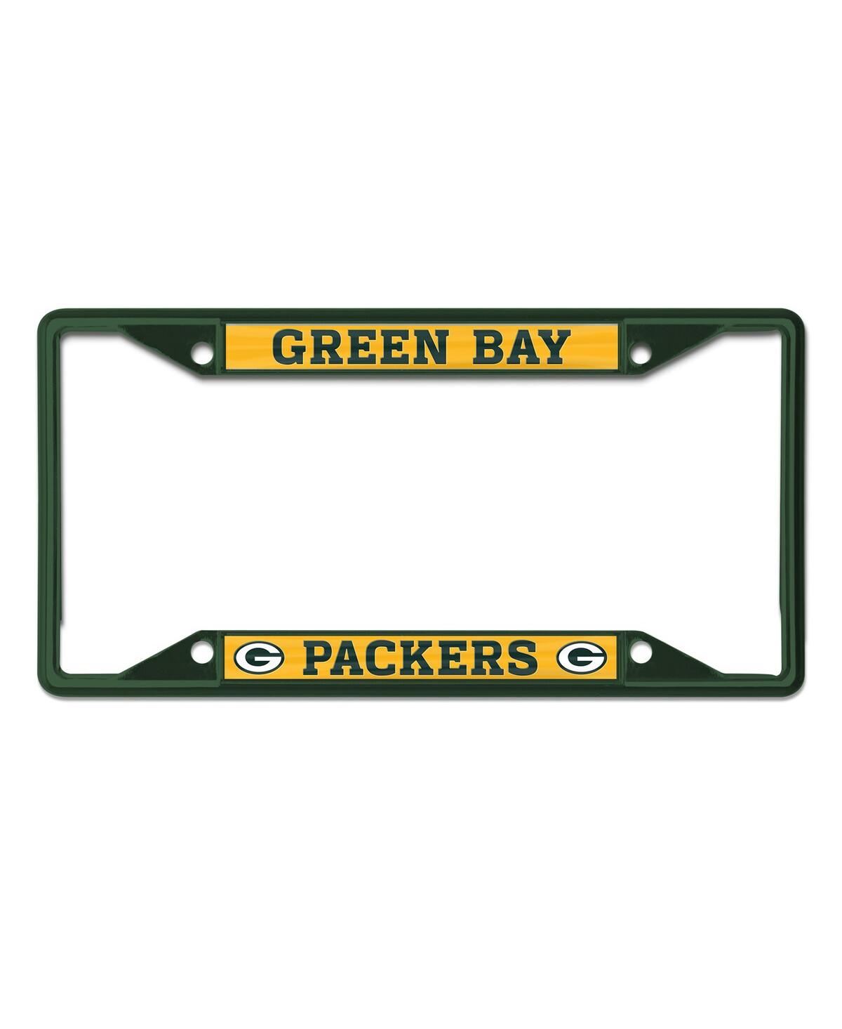 Shop Wincraft Green Bay Packers Chrome Color License Plate Frame In Black