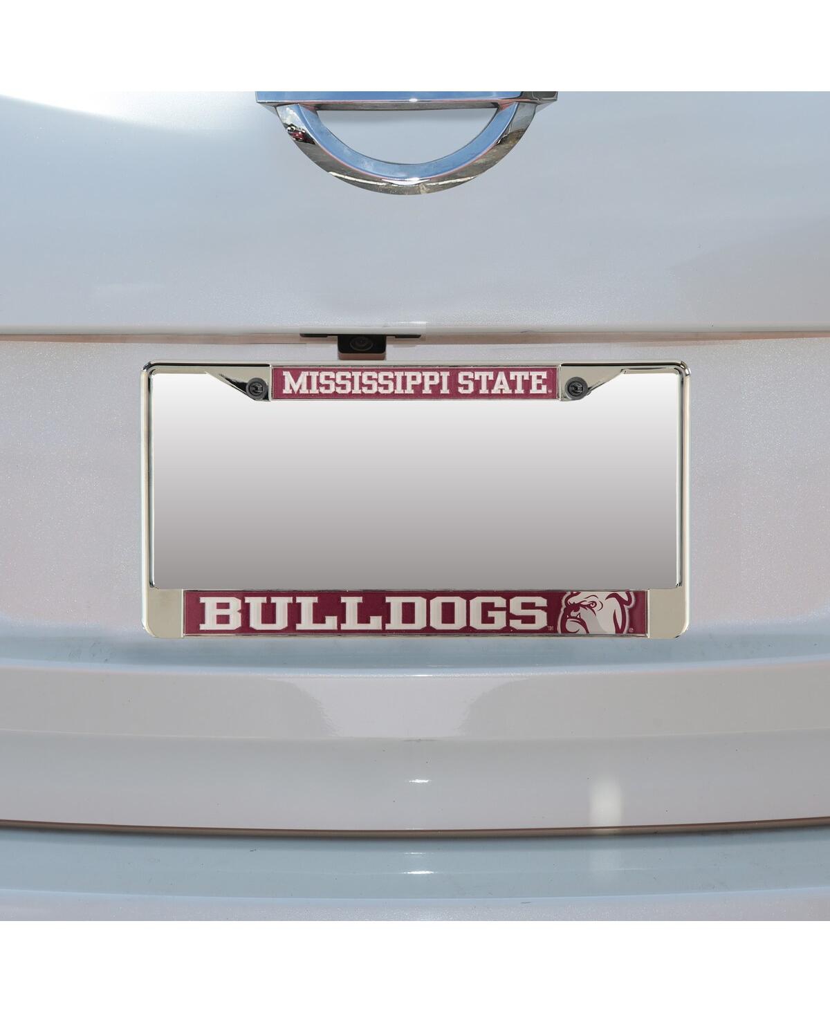 Mississippi State Bulldogs Small Over Large Mega License Plate Frame - Gray