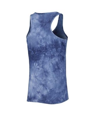 Women's Navy West Virginia Mountaineers Billboard Tie-Dye Tank and Shorts Sleep Set