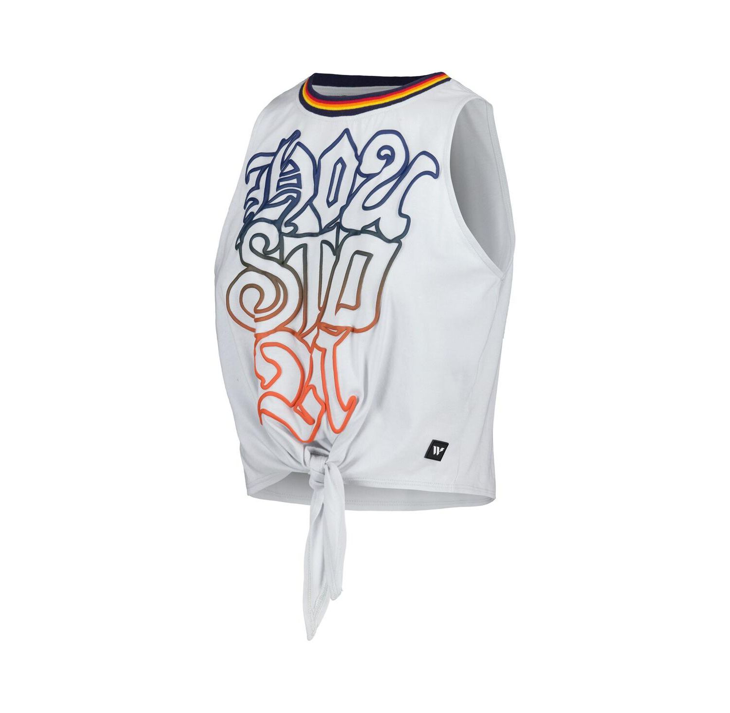 Women's Gray Houston Astros Twisted Tie Front Tank Top
