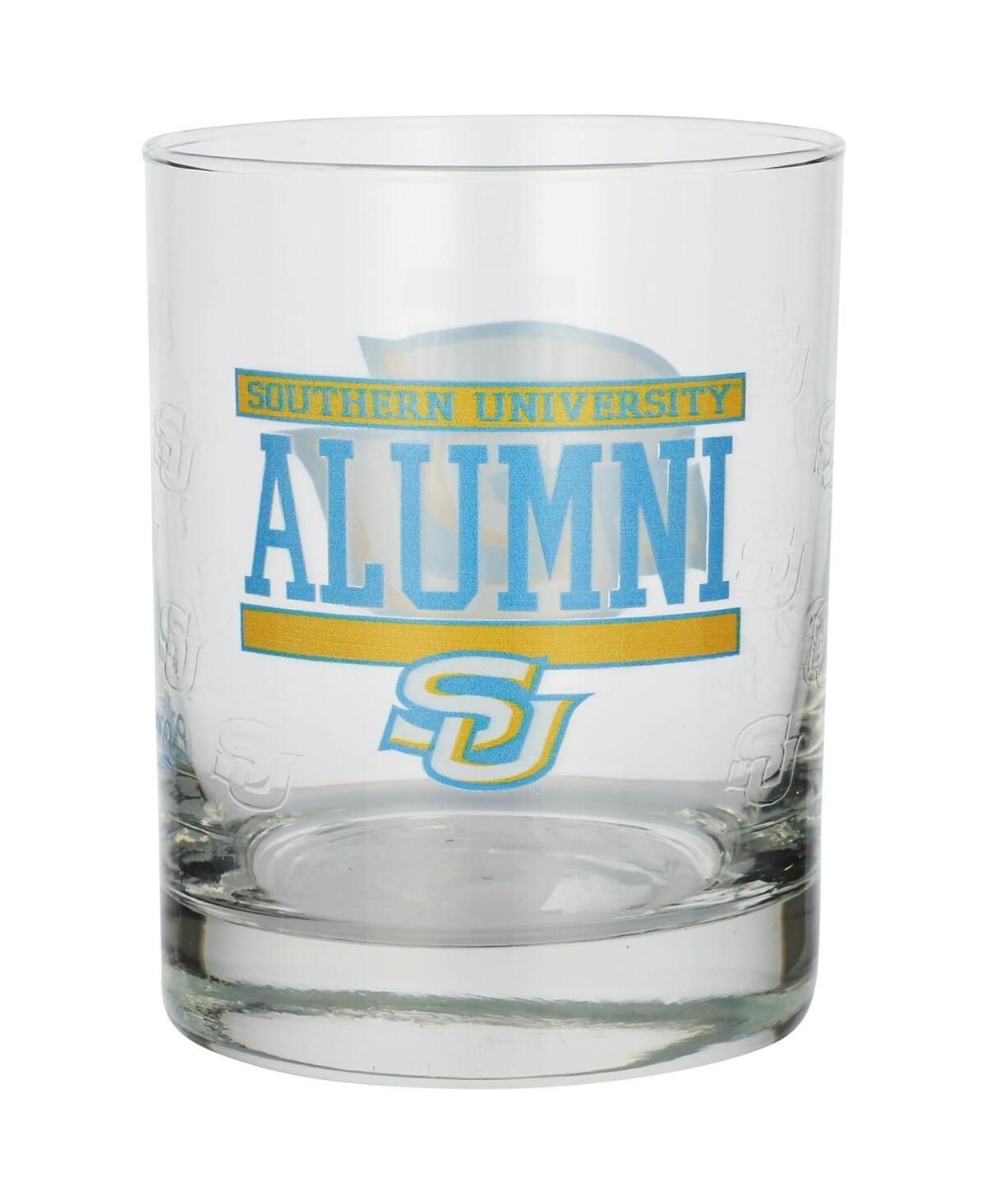 Indigo Falls Southern University Jaguars 14 oz Alumni Rocks Glass In Clear