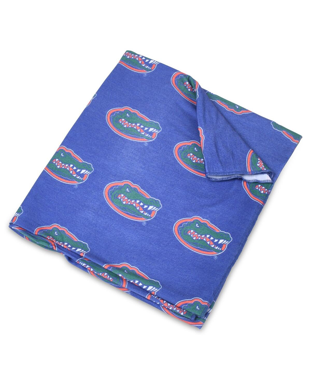 Three Little Anchors Newborn And Infant Boys And Girls Florida Gators 47" X 47" Swaddle Blanket In Heather Navy