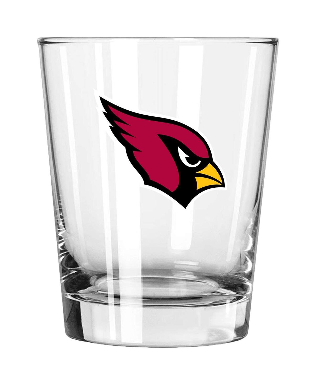 Memory Company Arizona Cardinals 15 oz Double Old Fashioned Glass In Clear