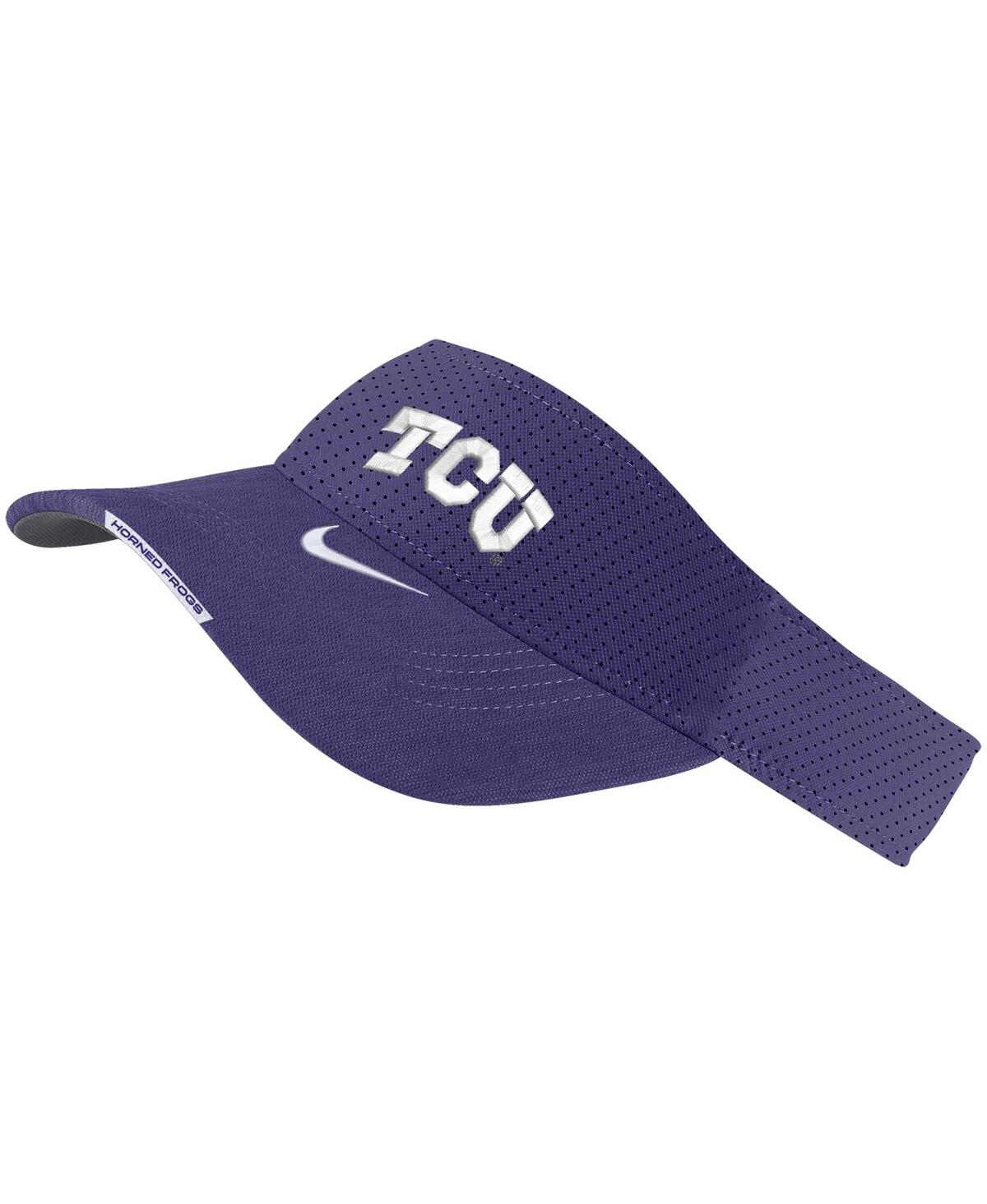 Shop Nike Men's  Purple Tcu Horned Frogs 2023 Sideline Performance Adjustable Visor