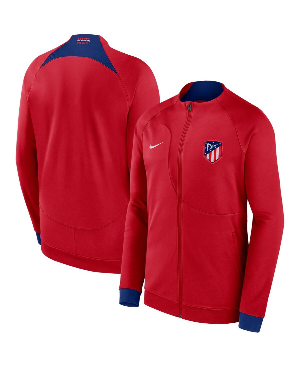 Men's NikeAtletico de Madrid Academy Pro Anthem Raglan Performance Full-Zip Jacket - Red