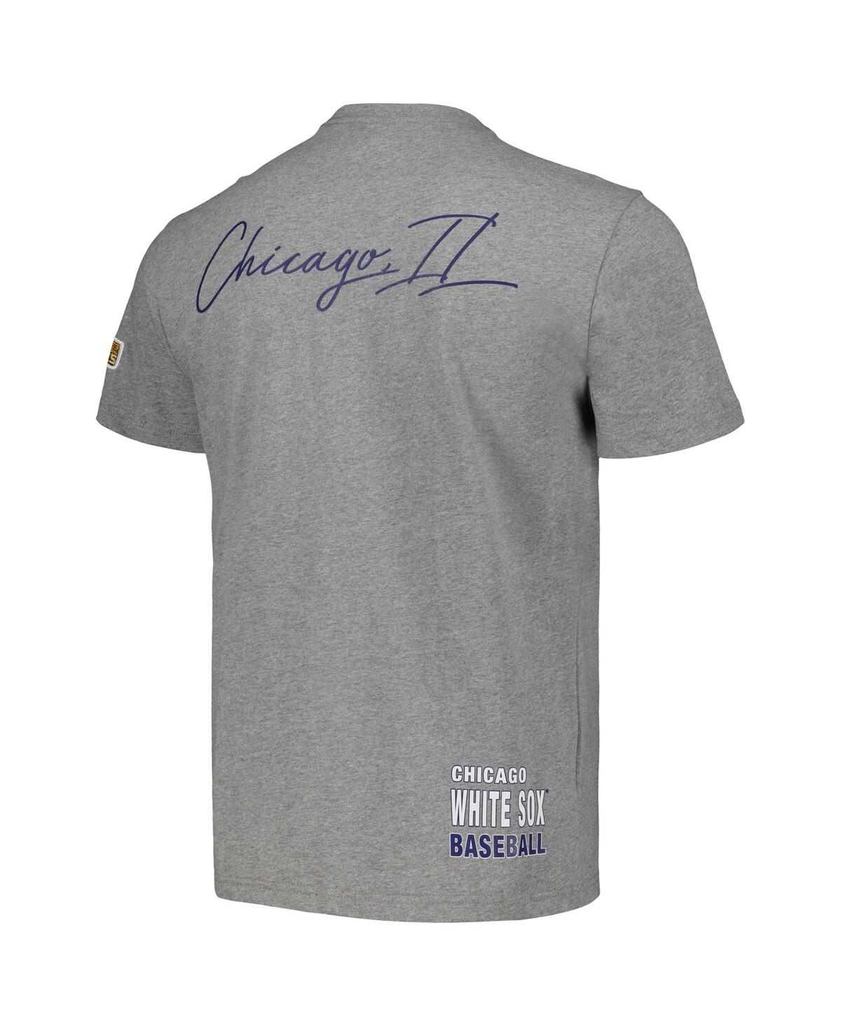 Mitchell & Ness Men's  Heather Gray Chicago White Sox Cooperstown Collection City Collection T-shirt In Heather Gray