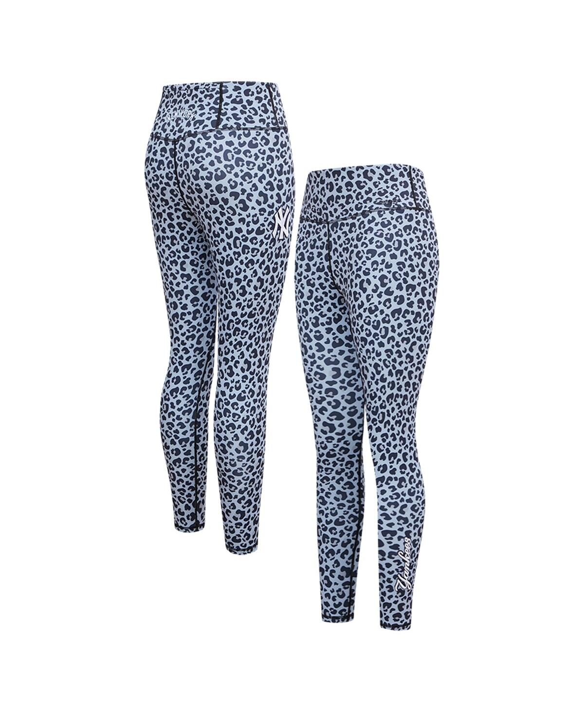 Shop Pro Standard Women's  Leopard New York Yankees Allover Print Leggings In White