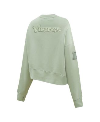 Women's Green Minnesota Vikings Neutral Pullover Sweatshirt