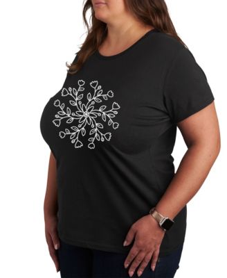Air Waves Trendy Plus Size Graphic T-shirt
