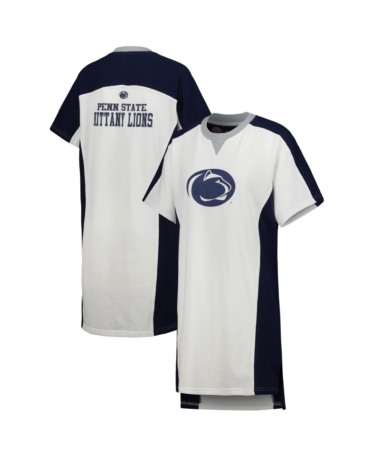 Shop G-iii 4her By Carl Banks Women's  White Penn State Nittany Lions Home Run T-shirt Dress