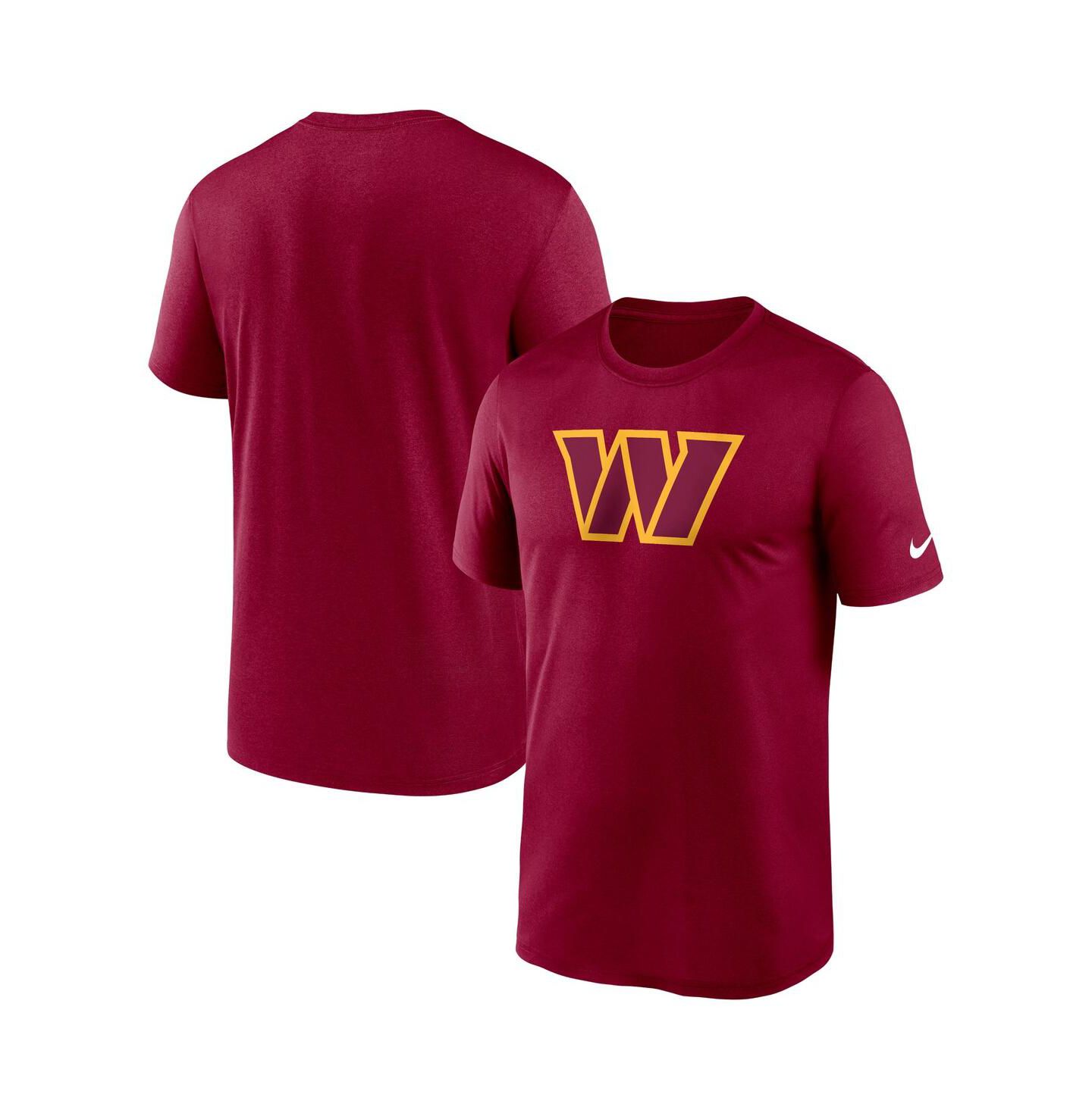 Мужская футболка Nike Washington Commanders Legend Logo Performance, Burgundy — фото 2
