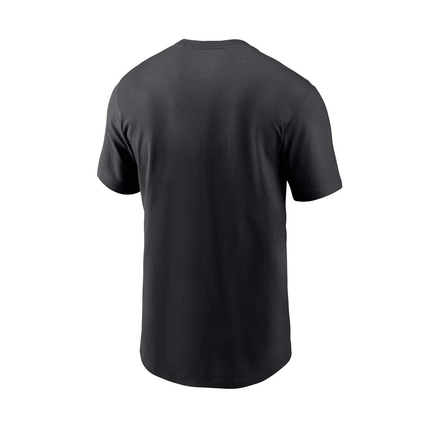 Men's Black New Orleans Saints Yard Line Fashion Asbury T-shirt