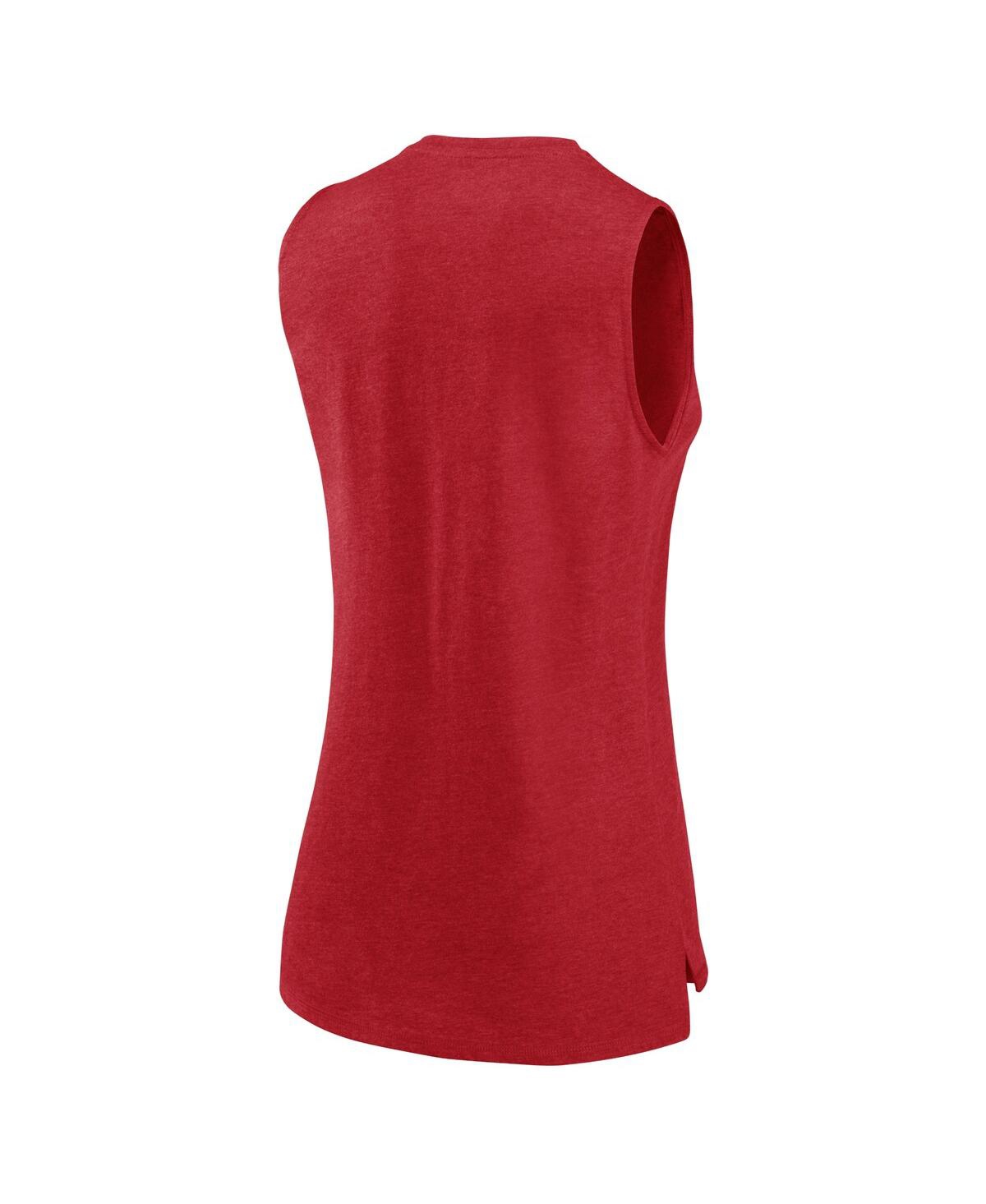 Fanatics Women's  Heather Red Washington Nationals What Goes Around Tank Top In Heather Red
