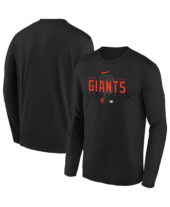 San Francisco 49ers Nike Icon Legend Long Sleeve Performance T-Shirt - Black