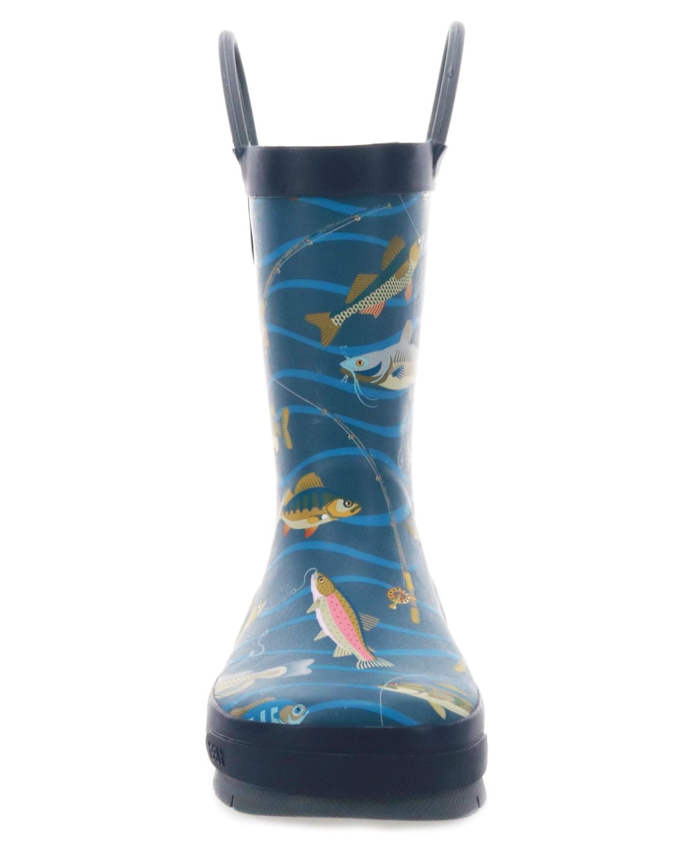 Ботинки Western Chief Gone Fish N Rain Boot для мальчиков, цвет: Тёмно-синий — фото 20