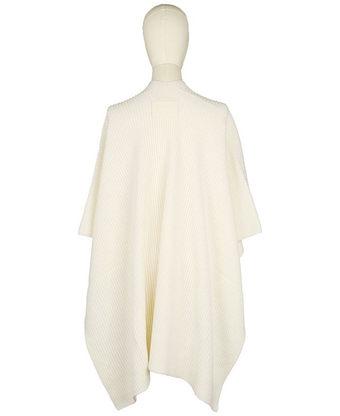 COACH Women's Rubber Patch Knit Cape Sweater - Macy's