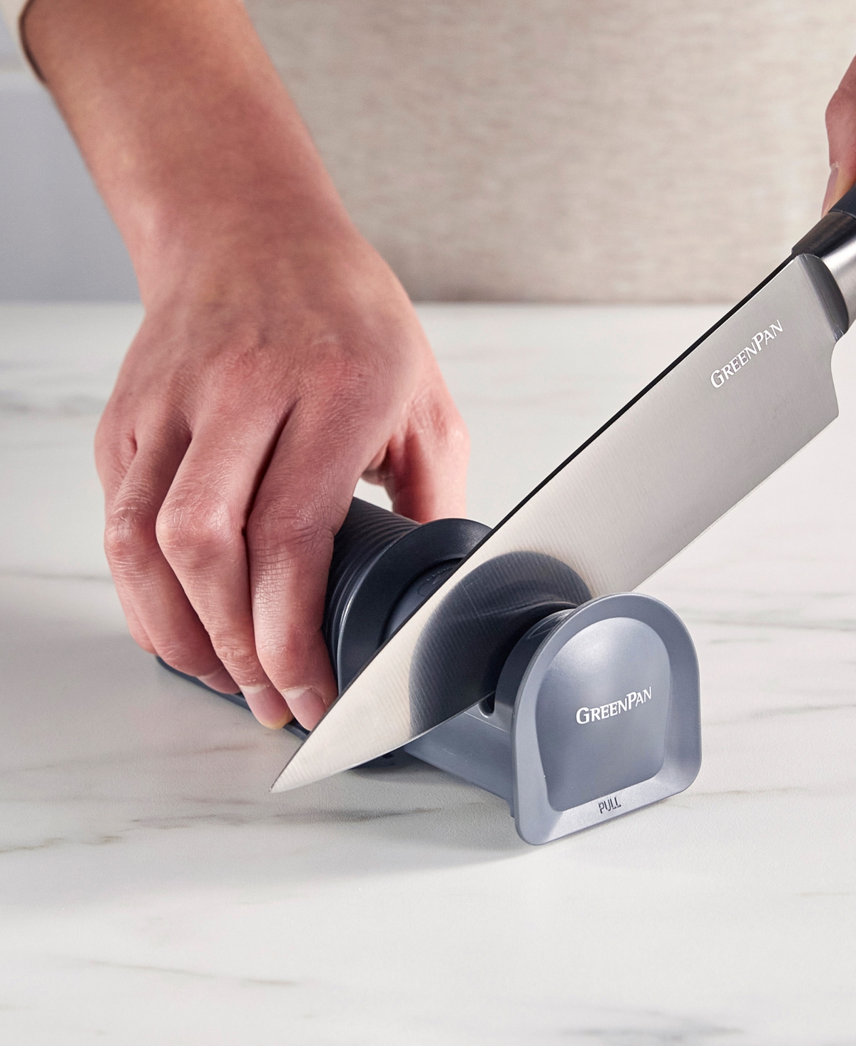 GreenPan Titanium 4.8" x 2.4" Pull Through Sharpener