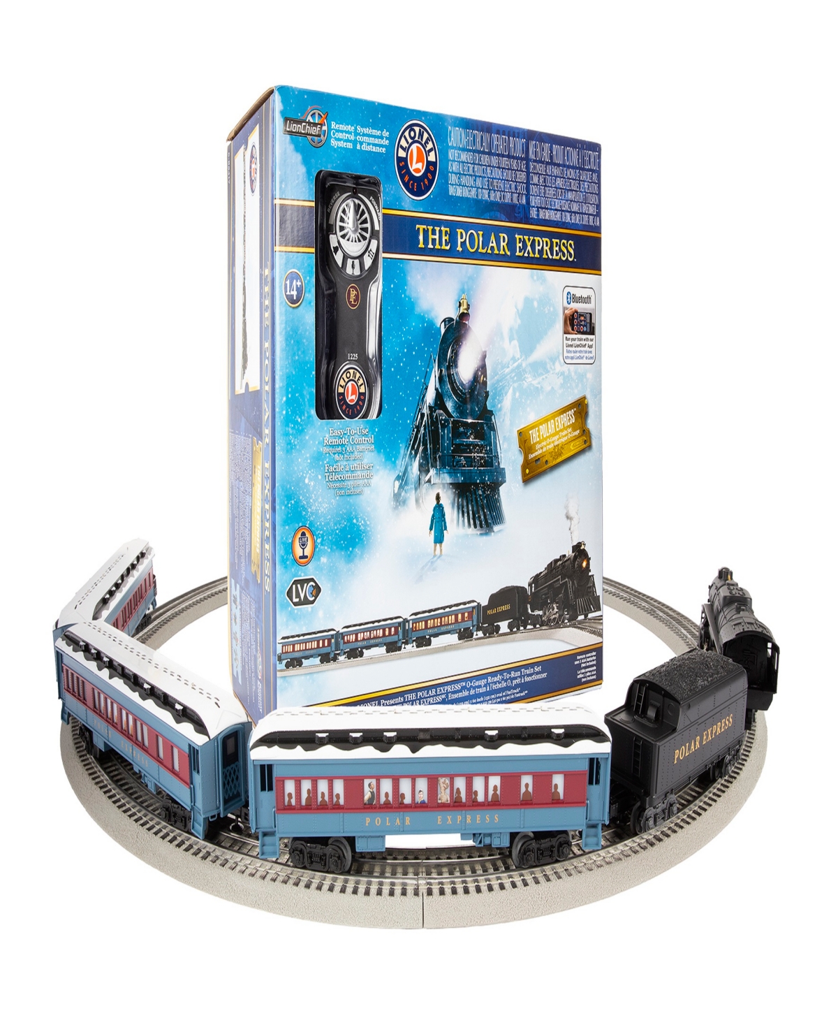 Lionel The Polar Express Lionchief Bluetooth 5.0 Train Set With Remote In Multi