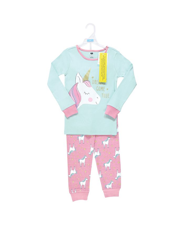 Hudson Baby Baby Girls Cotton Pajama Set, Unicorn Macy's