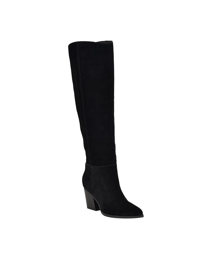 GUESS Women's Dolita Block Heel Over The Knee Dress Boots - Macy's