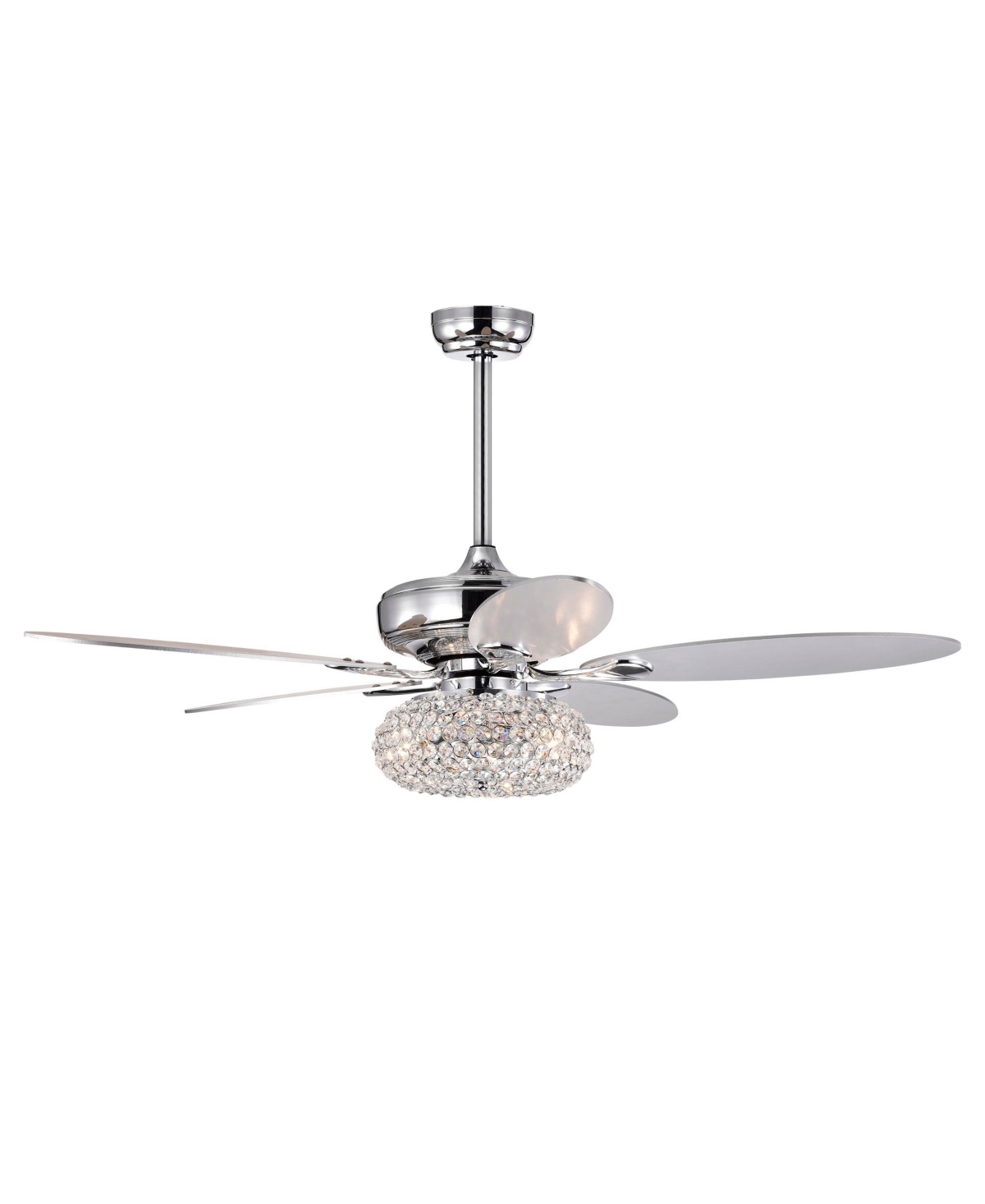 Home Accessories Shelby 52" 3-light Indoor Ceiling Fan With Light Kit In Chrome