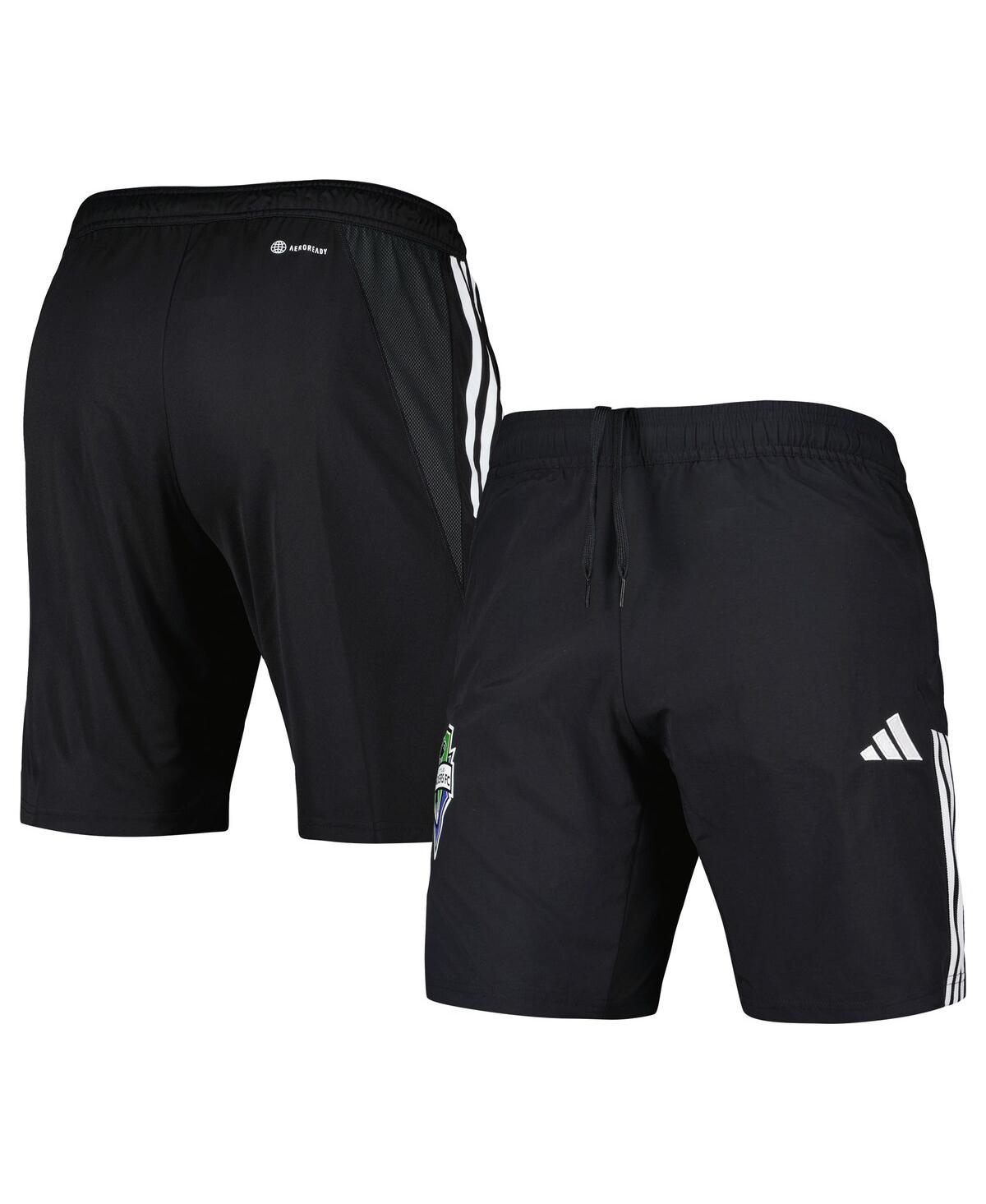 Shop Adidas Originals Men's Adidas Black Seattle Sounders Fc Downtime Shorts